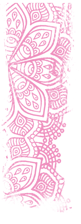 Indian flower pattern in pink.